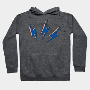 Lightning Bolts (Blue & Peach) Hoodie